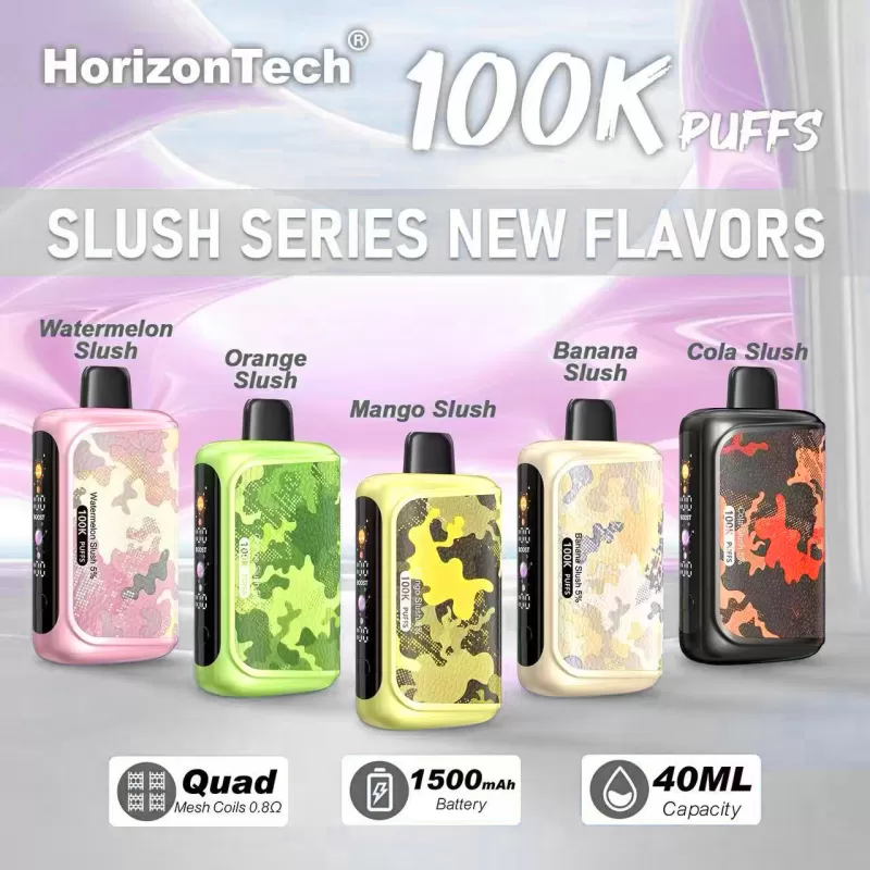 HorizonTech 100K "Slushie Series" Disposable Device - 100,000 Puffs - Mango Slush (Slush Series)