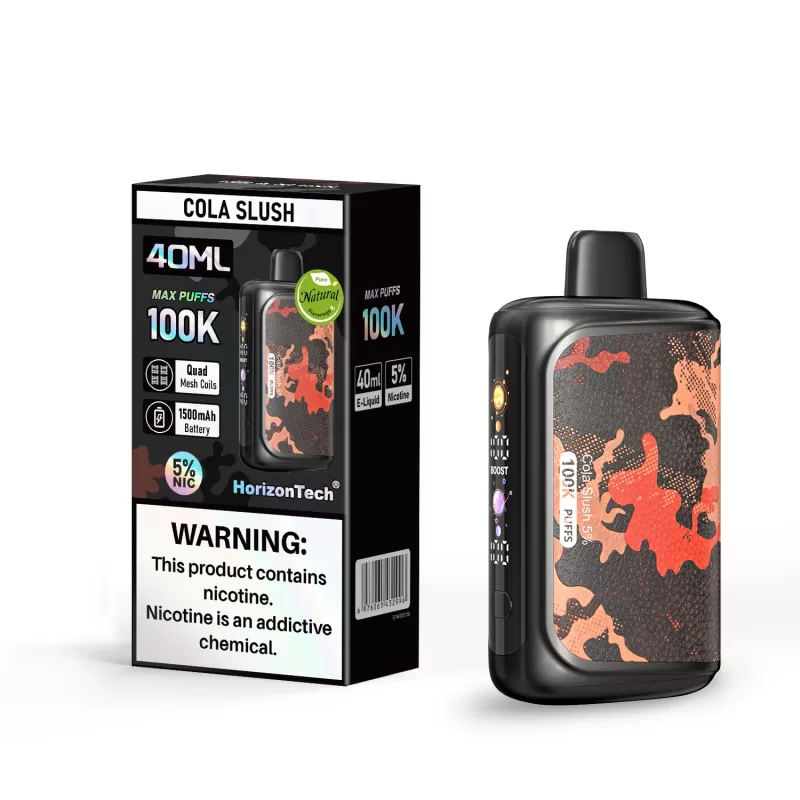 HorizonTech 100K "Slushie Series" Disposable Device - 100,000 Puffs - Mango Slush (Slush Series) - Image 3