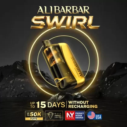 ALIBARBAR "SWIRL" 50K Puff Disposable Device - 50,000 - Blue Razz Ice