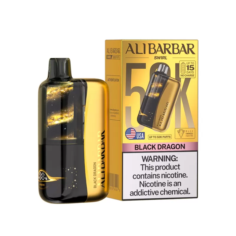 ALIBARBAR "SWIRL" 50K Puff Disposable Device - 50,000 - Blue Razz Ice - Image 2
