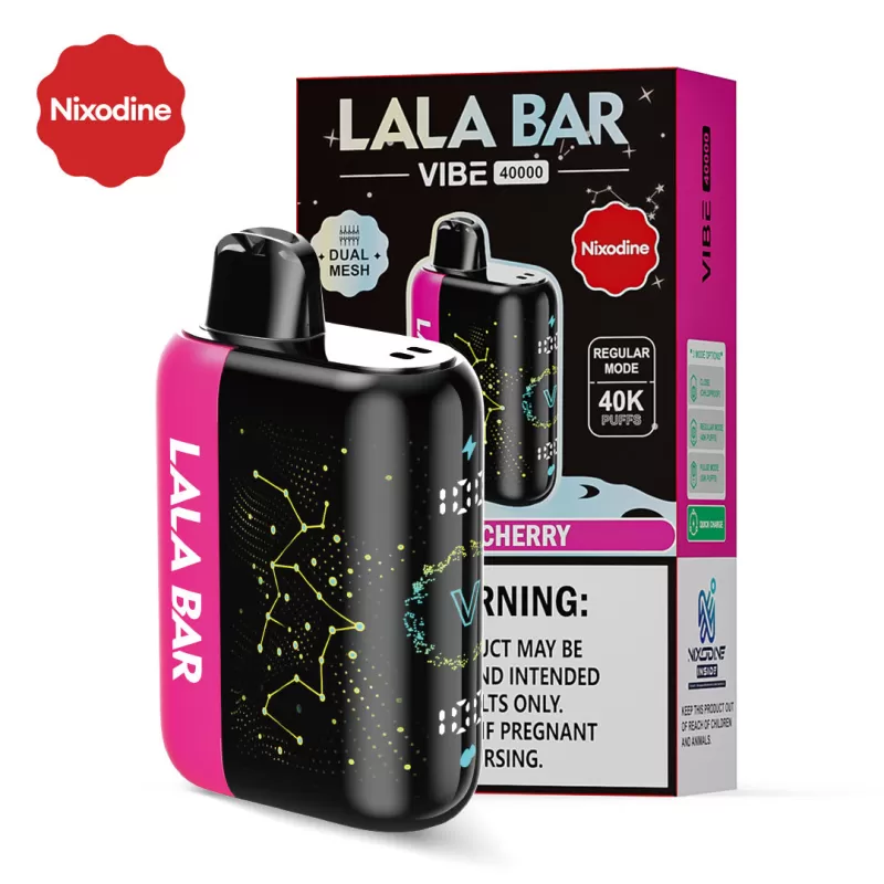Nixodine Edition | LALA BAR VIBE 40K Disposable Device - 40,000 Puffs - Dallas Blue Rancher - Image 2