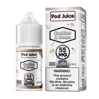 Pod Juice - Cookies & Cream - 30ML E-Liquid - 55MG