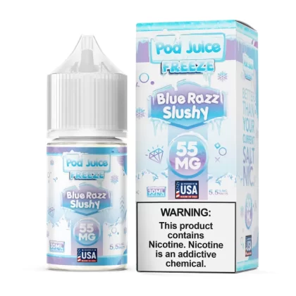 Pod Juice FREEZE - Blue Razz Slushy - 30ML E-Liquid - 20MG