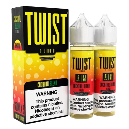 TWIST E-Liquid - Cocktail Blend - 120ML E-Liquid (Twin 60ML Pack) - 6MG