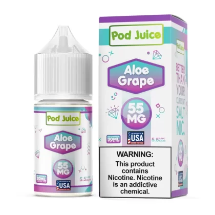 Pod Juice SALT - Aloe Grape - 30ML E-Liquid - 55MG