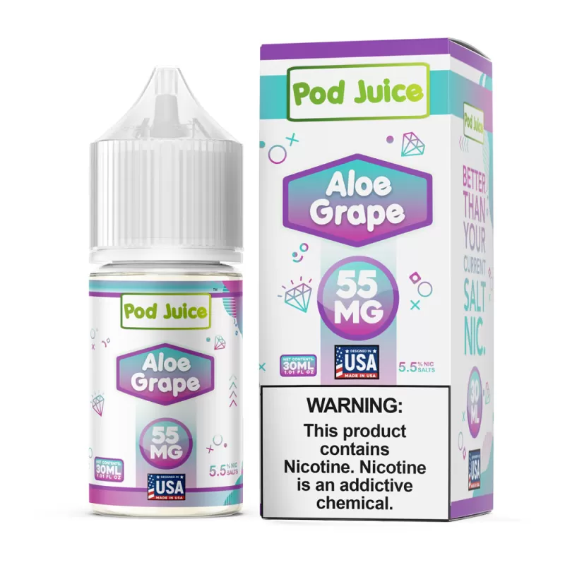 Pod Juice SALT - Aloe Grape - 30ML E-Liquid - 55MG