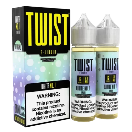 TWIST E-Liquid - White No. 1 - 120ML E-Liquid (Twin 60ML Pack) - 0MG