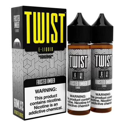 TWIST E-Liquid - Frosted Amber - 120ML E-Liquid (Twin 60ML Pack) - 6MG