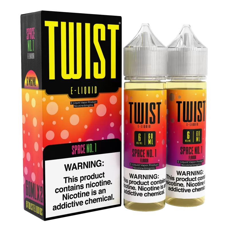 TWIST E-Liquid - Space No.1 - 120ML E-Liquid (Twin 60ML Pack) - 3MG