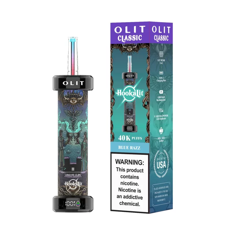Built in USA | OLIT HookaLit 40K Puff Disposable E-Hookah - 40,000 Puffs - Magic Love π - Image 2