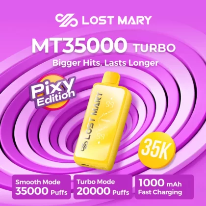 Made in Indonesia | Lost Mary MT35K "Pixy Edition" Disposable Device - 35,000 Puffs - White Pixy