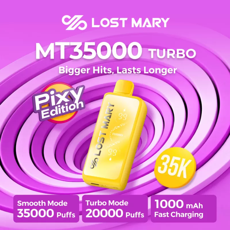 Made in Indonesia | Lost Mary MT35K "Pixy Edition" Disposable Device - 35,000 Puffs - White Pixy
