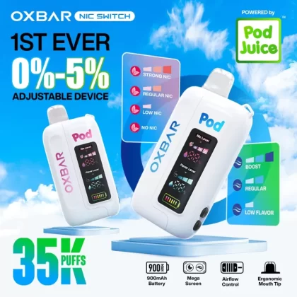 Oxbar x Pod Juice Nic-Switch 35K Disposable Device - 35,000 Puffs - Unflavored