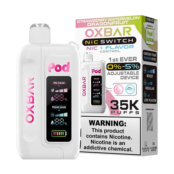 Oxbar x Pod Juice Nic-Switch 35K Disposable Device - 35,000 Puffs - Unflavored - Image 2