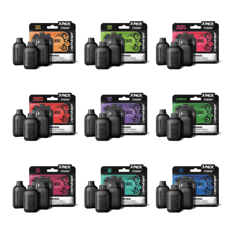 Tyson 2.0 Lightweight 6K Puff Disposable Device - 6,000 Puffs - Strawberry Watermelon - Image 2