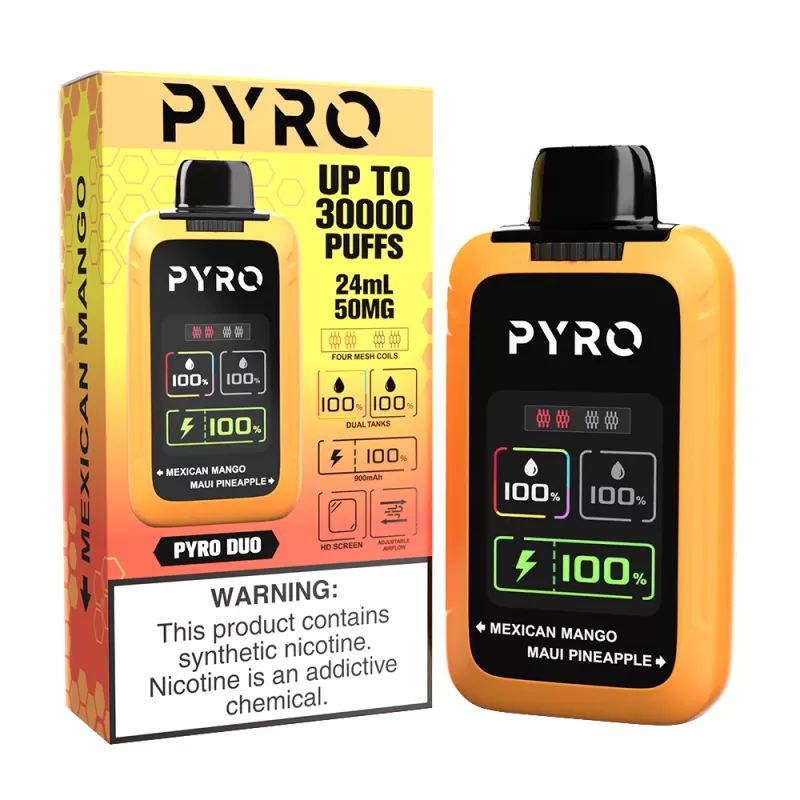Pyro DUO 30K PUFF Disposable Device - 30,000 Puffs - Cool Mint - Image 2
