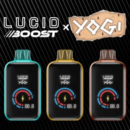 LUCID BOOST x YOGI 20,123 Puff Disposable Device - 20,123 Puffs - Aloe Grape Ice