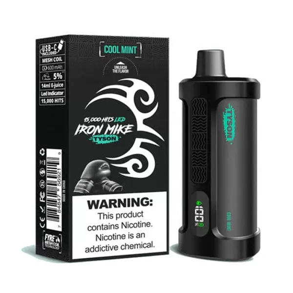 Tyson 2.0 Iron Mike 15K Disposable Device - 15,000 Puffs - Blue Razz - Image 2