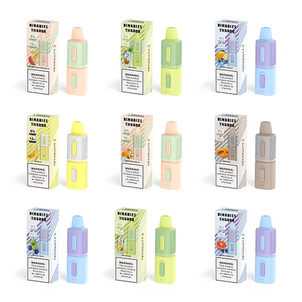 Binaries Cabin TH6000 Disposable | 6000 Puffs | 12mL | 50mg *** - Blueberry Lemon Ice