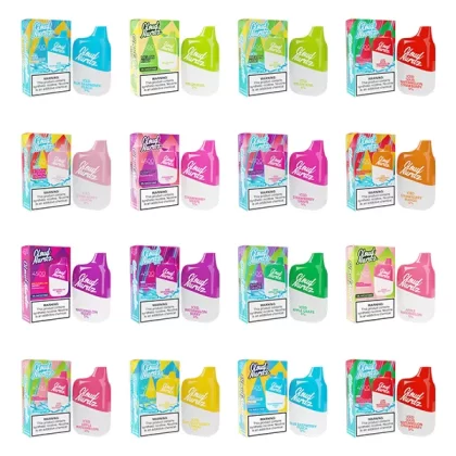 Cloud Nurdz Disposable | 4500 Puffs | 12ml *** - Sour Watermelon Strawberry - 25mg