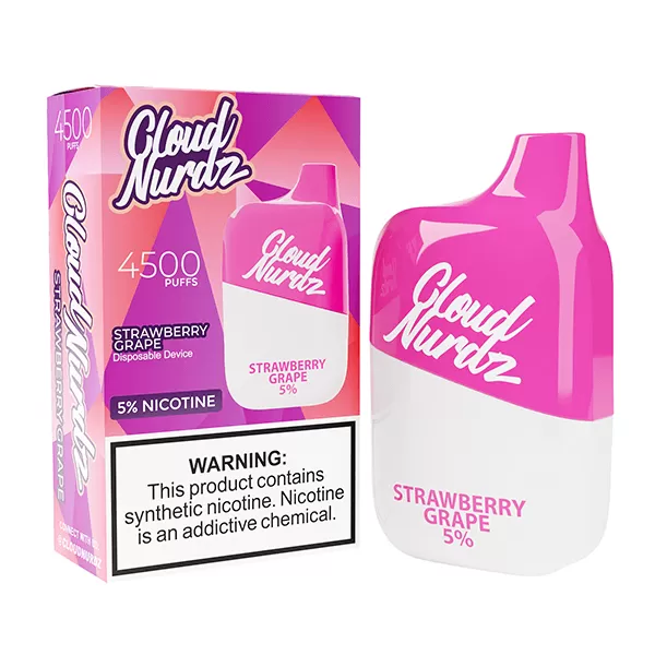 Cloud Nurdz Disposable | 4500 Puffs | 12ml *** - Blue Raspberry Peach - 50mg - Image 3