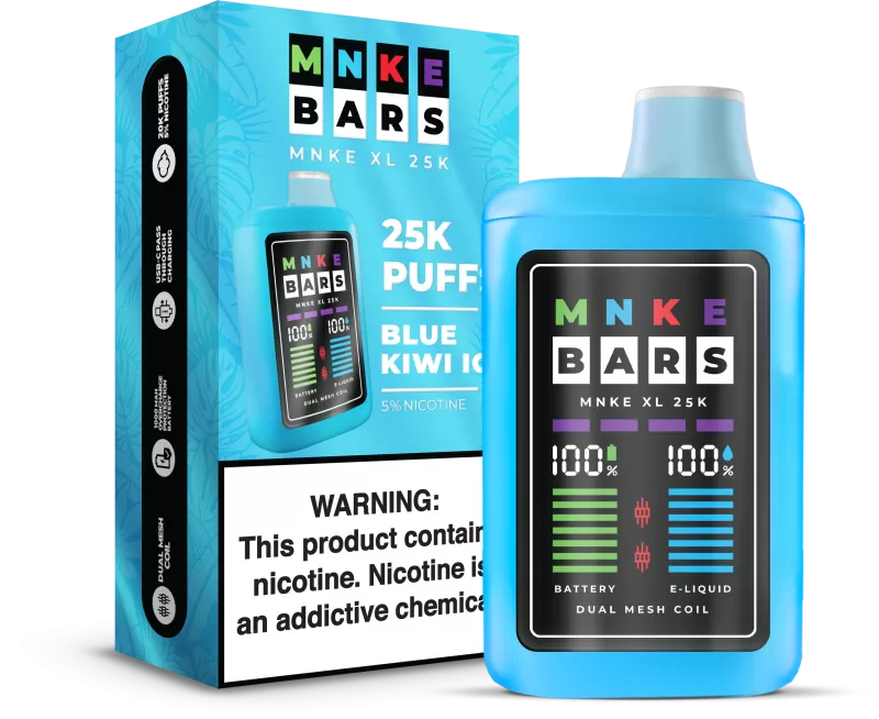 MNKE Bars XL 25K Puff Disposable Device – 25,000 Puffs - Pink Burst - Image 3