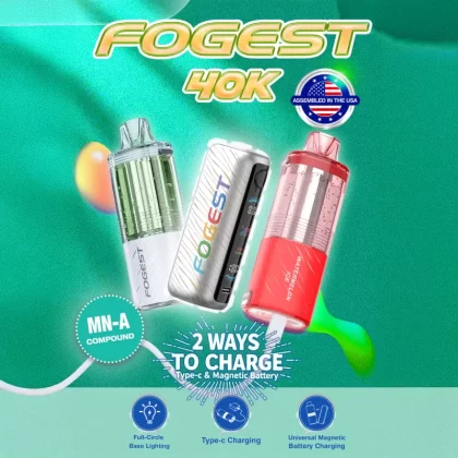 Nixodine Edition | Assembled in USA | FOGEST XP 40K Disposable Device POD - 40,000 Puff - Strawberry Cupcake