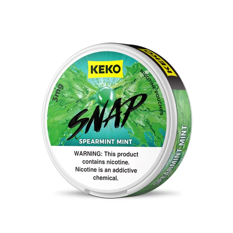 KEKO "SNAP" - Spearmint Mint - Nicotine Pouch (15 Count) - 1-Pack / 6MG
