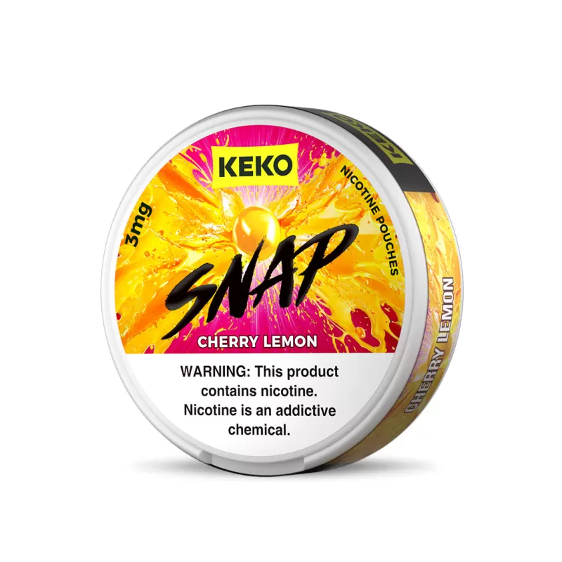 KEKO "SNAP" - Cherry Lemon - Nicotine Pouch (15 Count) - 5-Pack / 3MG