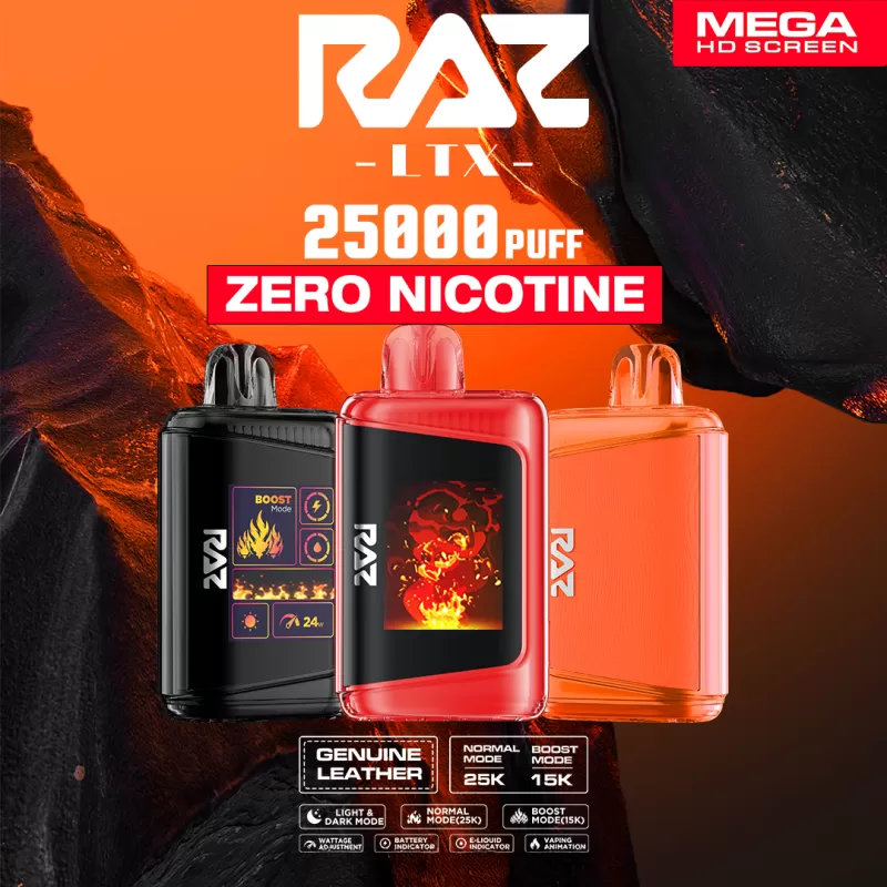RAZ LTX 25K Zero Nicotine Disposable Device – 25,000 Puffs - Bangin Sour Berries (0% Nic)