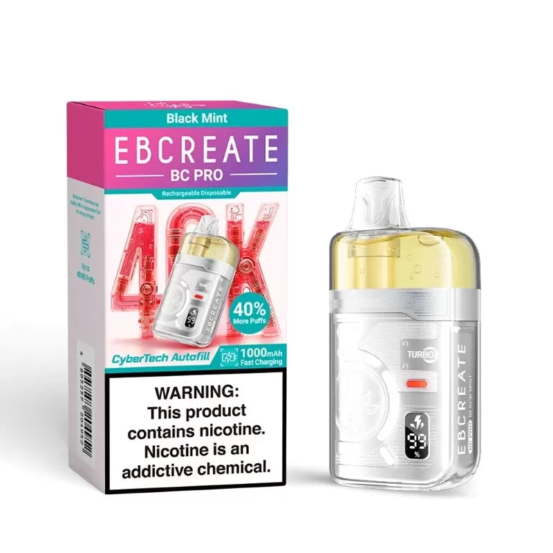 Made in Indonesia | EBCREATE BC PRO 40K Puff Disposable Device - 40,000 Puffs - Strawberry Raspberry Frost - Image 2