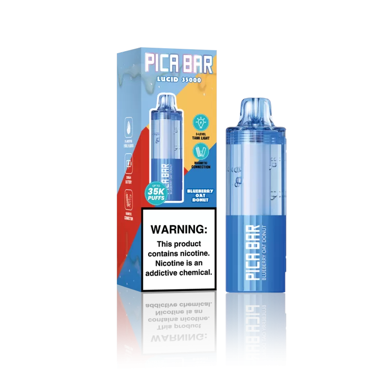 Assembled in USA | PICA BAR Lucid 35K Disposable POD - 35,000 Puffs - Straw Banana - Image 2