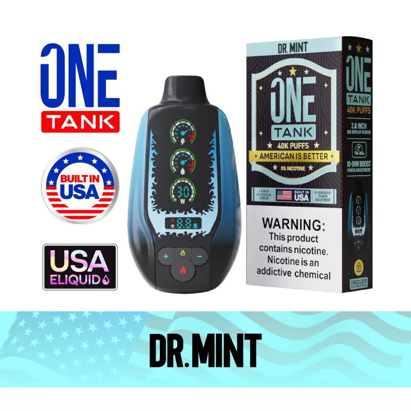 ONE TANK 40K Disposable Device - 40,000 Puffs - Dr. Mint - Image 3
