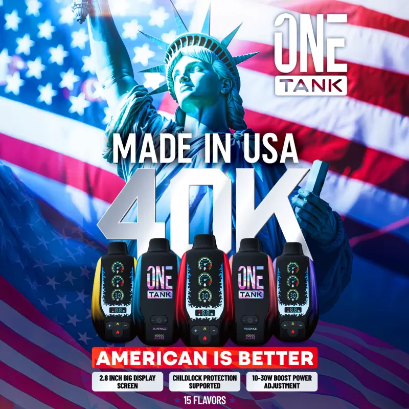 ONE TANK 40K Disposable Device - 40,000 Puffs - Sour Apple Ice