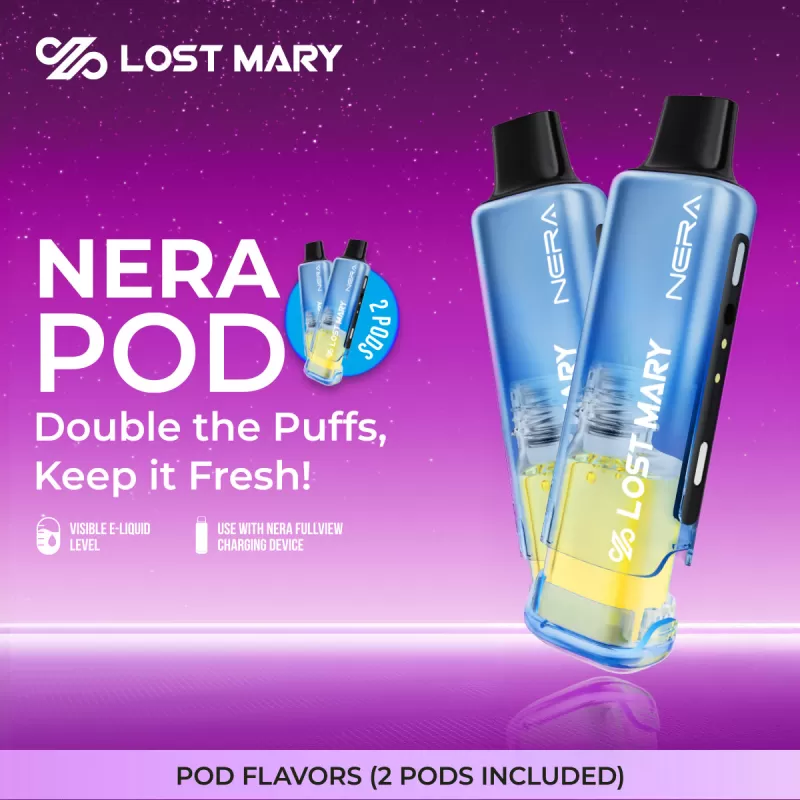Made in Indonesia | Lost Mary NERA 70K Disposable POD - 70,000 Puffs - Watermelon Ice