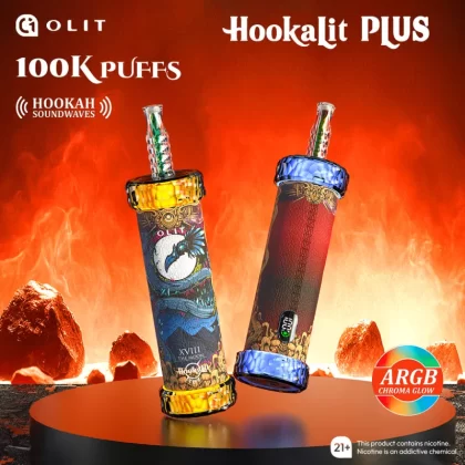 OLIT HookaLit "PLUS" 100K Puffs Disposable E-Hookah - 100,000 Puffs - Magic Love