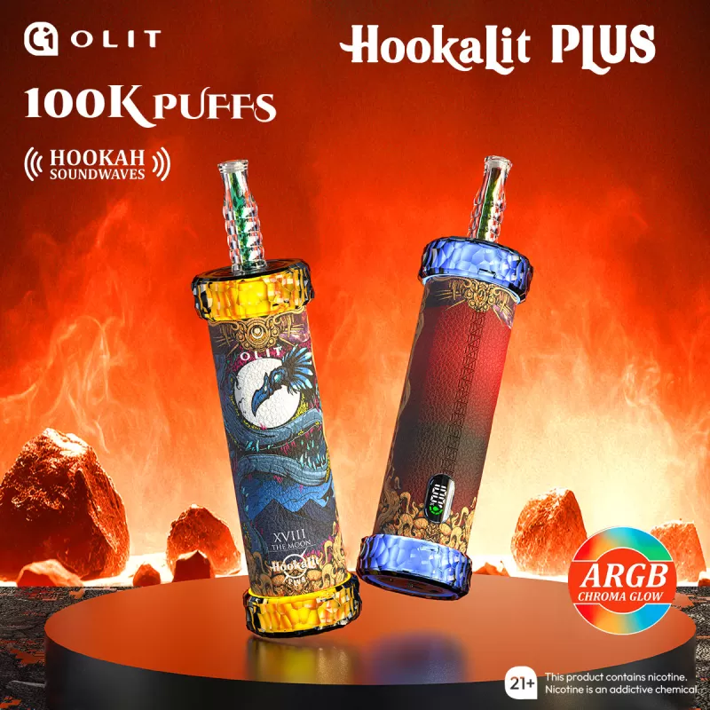 OLIT HookaLit "PLUS" 100K Puffs Disposable E-Hookah - 100,000 Puffs - Magic Love