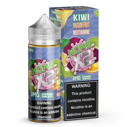 NOMS X2 by NOMENON Kiwi Passion Fruit Nectarine 120ML E-Liquid - 6MG