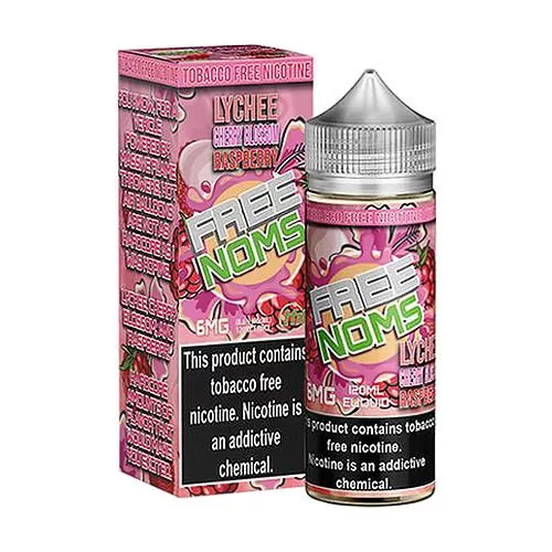 Free Noms - Lychee Cherry Blossom Raspberry - 120ML E-Liquid - 3MG