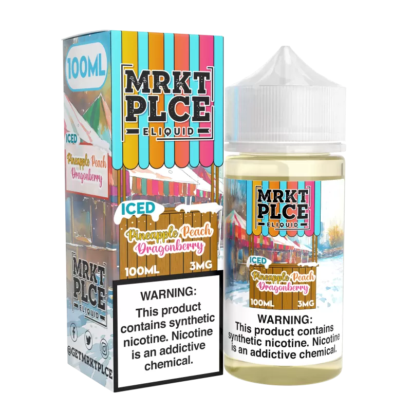 MRKTPLCE - ICED Pineapple Peach Dragonberry - 100ML E-Liquid - 0MG