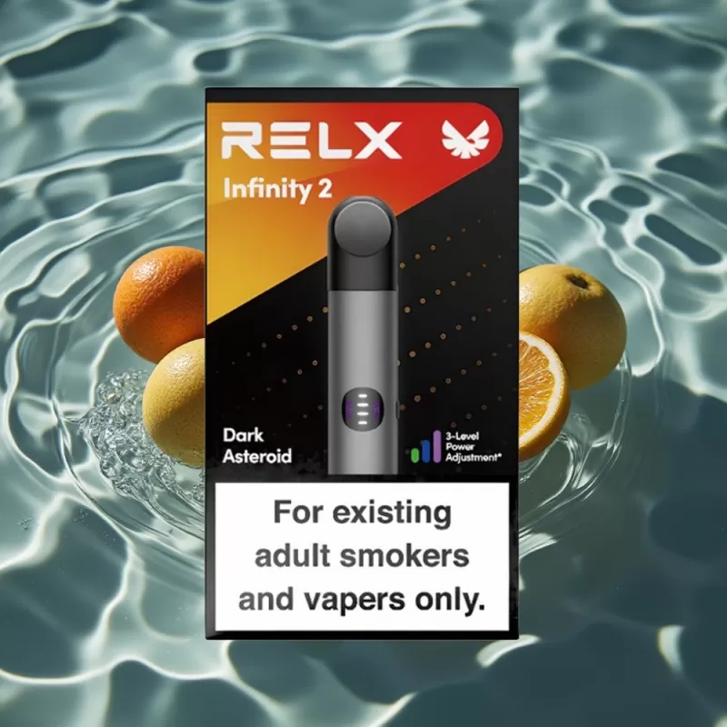 RELX Infinity 2 Vape Device Grey – 1.9ml Pod, 650 Puffs, 440mAh, USB-C, Metallic - Image 2