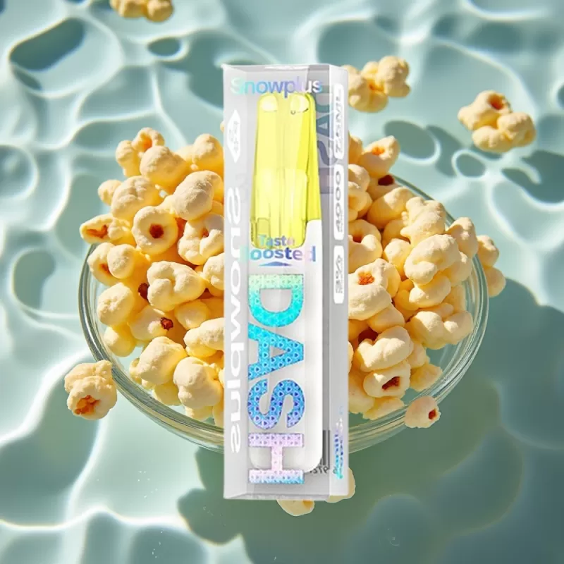 Snowplus Dash 4000 Puffs Ceramic Disposable Device Vanilla Popcorn 7.5mL 530mAh - Image 2