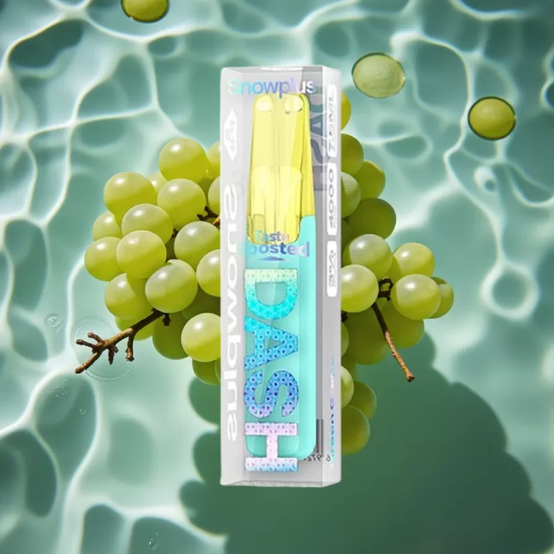 Snowplus Dash 4000 Puffs Disposable Device – Green Grape, 7.5ml, 530mAh, Ceramic Atomizer - Image 2