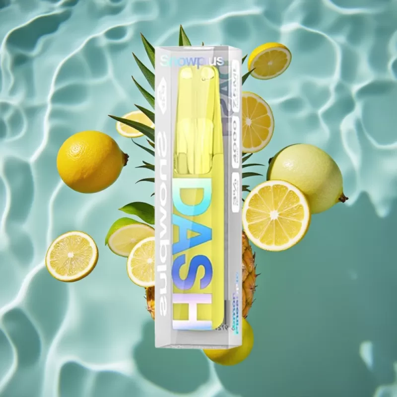 Snowplus Dash 4000 Puffs Disposable Device Lemon Pineapple – Ceramic Atomizer, 530mAh Battery, 7.5ml E-liquid - Image 2
