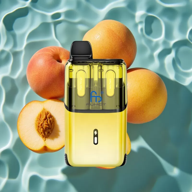Fumot Ultra T32000 Disposable Vape 24ml 800mAh Type-C Fast Charging Triple Mango – Juicy Peach