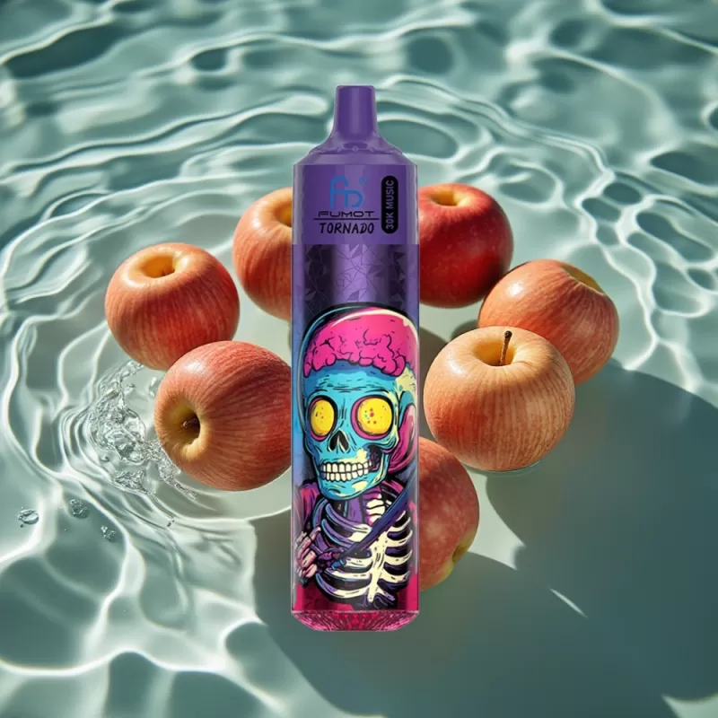 Fumot RandM Tornado 30000 Puffs Disposable Vape 30mL 5% Triple Apple LED 600mAh