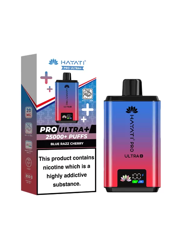 Hayati Pro Ultra Plus 25000 Prefilled Pod Kit - Blue Razz Cherry / Blue Razz GB (DUO) - Image 2