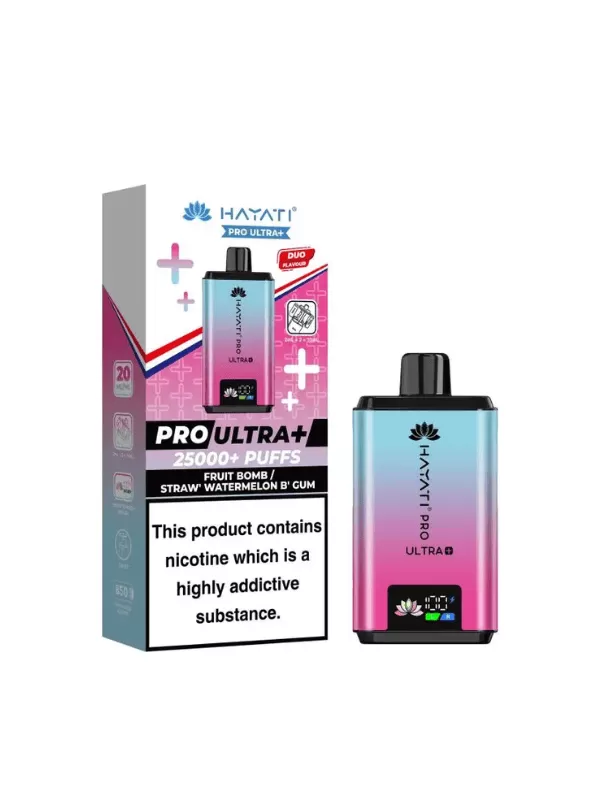 Hayati Pro Ultra Plus 25000 Prefilled Pod Kit - Blue Razz Cherry / Blue Razz GB (DUO) - Image 3