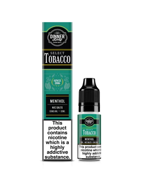 MENTHOL TOBACCO BAR SALTS DINNER LADY TOBACCO 10ML E-LIQUID - 10mg