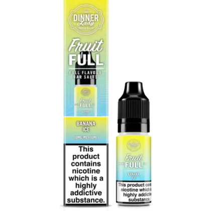 BANANA ICE BAR SALTS DINNER LADY FRUIT FULL 10ML E-LIQUID - 20mg